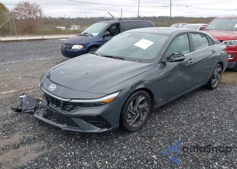 2025 Hyundai Elantra Hybrid Limited из США, поврежденный, VIN KMHLN4DJ2SU162227